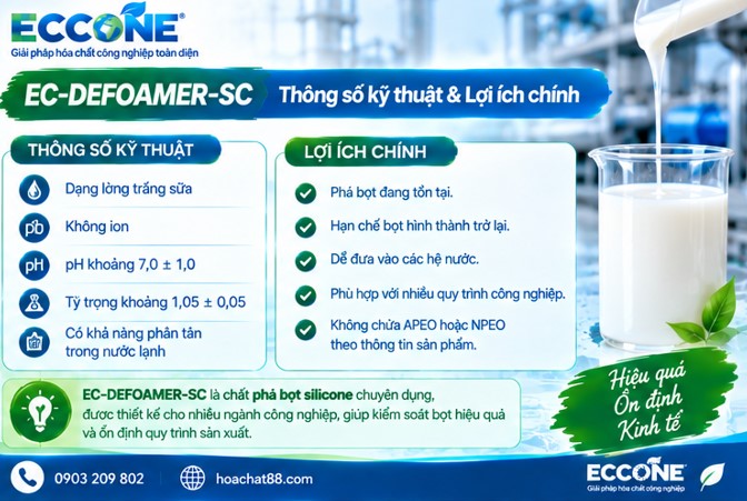 Thông số kĩ thuật EC-DEFOAMER-SC